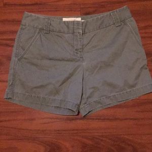 J. Crew Stone Blue Women’s Casual Cotton Shorts